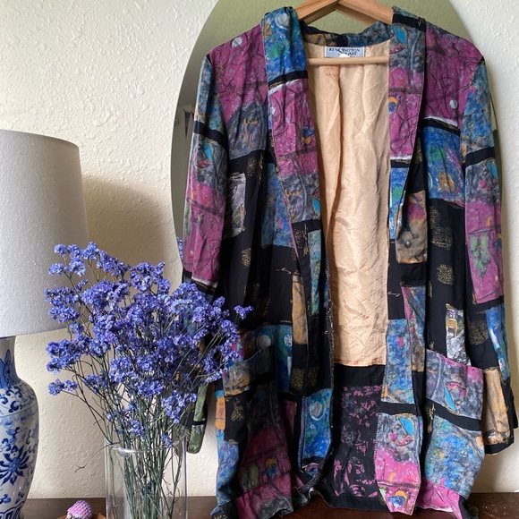 Funky fun vintage blazer! Women’s Size M, super cool retro pattern - Picture 1 of 4
